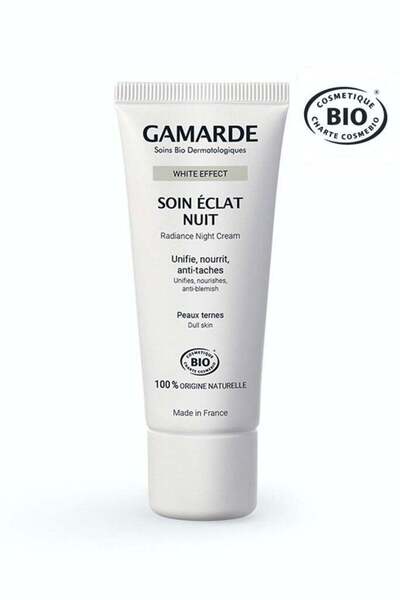 Gamarde علاج إشراقة الليل 40 مل - كريم ليلي مُشرق عضوي معتمد