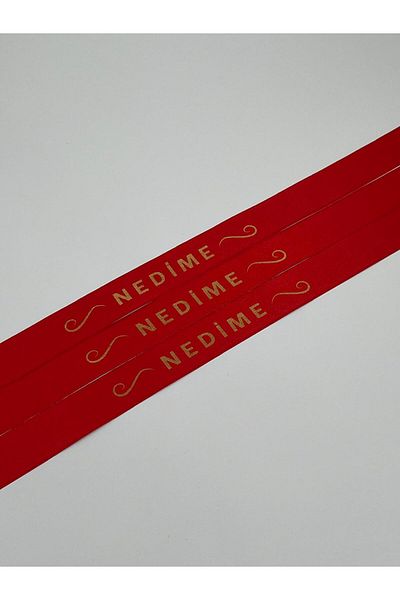 EvremStore Gold Ribbon on Red 3 Pieces