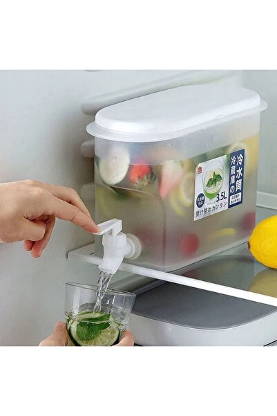 OEM Lemonade Dispenser for Refrigerator with Tap, 3.5 L, Plastic, 23x17x11 cm