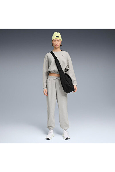 Puma Cloudspun Crew Women's Gray Crew Neck Sweatshirt