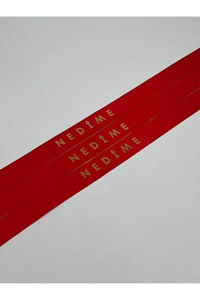 EvremStore Gold Ribbon on Red 3 Pieces