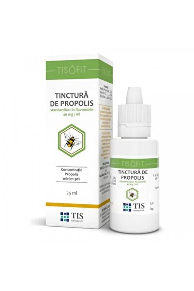 Tis Farmaceutic Propolis Tincture Tisofit, 25 ml, Tis Farmaceutic