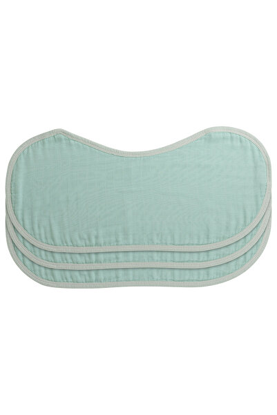 Anvi Baby Organic Burp & Bib Cloth Pack Of 3 - Mint Green