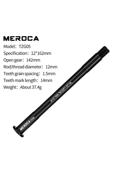 Choice L162 M12x1.5 TL14 Bicycle Thru Axle Rod 12mm 15mm P1.5 Front Rear Hub Thru Axle Fork Shaft 15x100 12