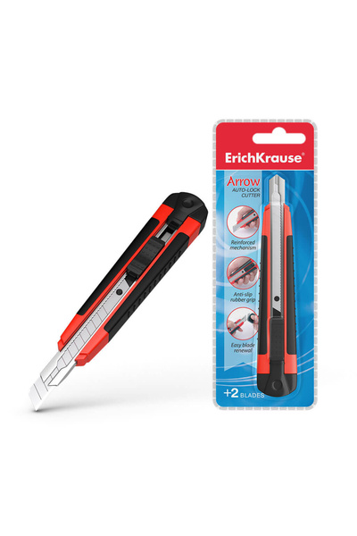 Erich Krause Cutter cu sistem auto-lock, 9 mm