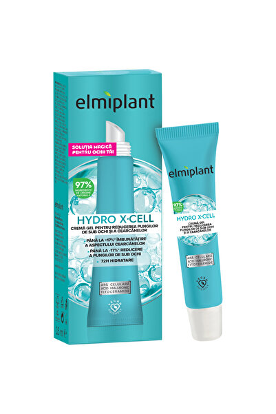 ELMIPLANT Gel Cream for Reducing Under-Eye Bags and Dark Circles, Hydro X-Cell, 15 ml