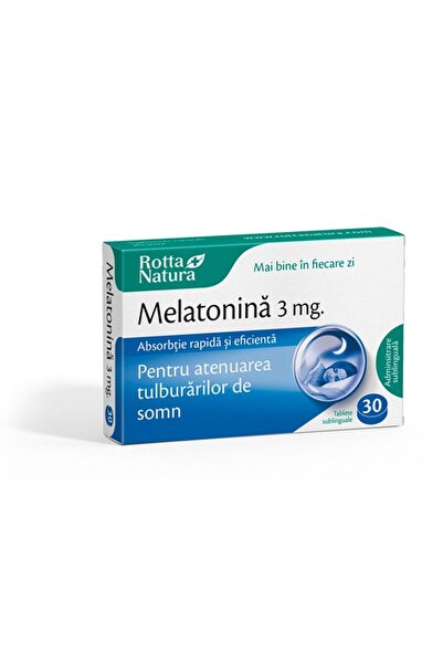 Rotta Natura Melatonină 3mg, 30 tablete, Rotta Natura
