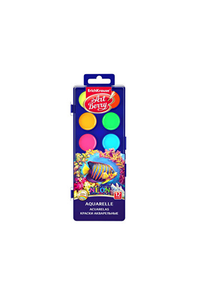 Erich Krause Acuarele ArtBerry Neon cu protectie UV, 12/set
