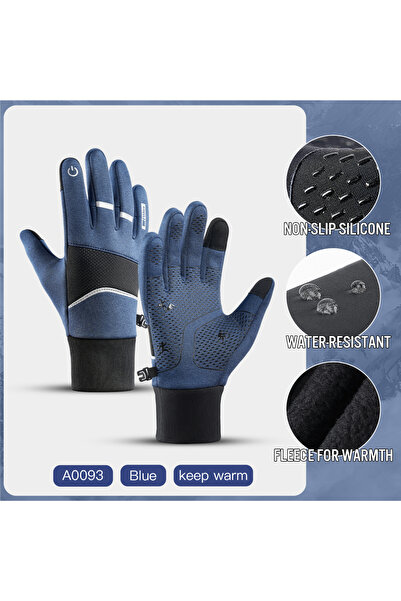 Choice S A0093V-BU قفازات شتوية دافئة من الصوف للرجال، قفازات تكتيكية مقاومة ...