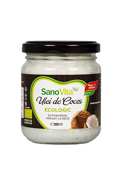 Sano Vita Ulei de cocos organic în borcan de 200 ml