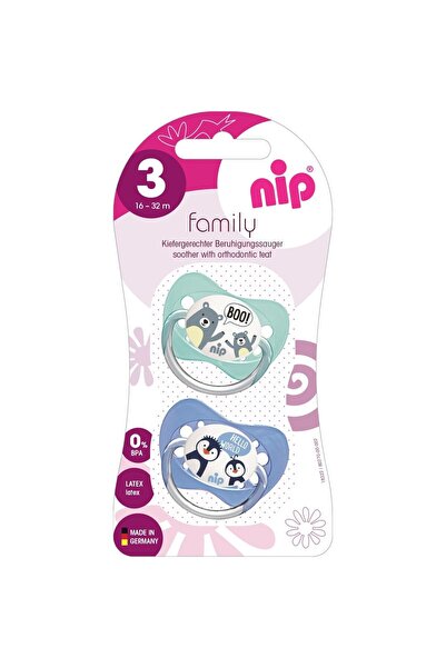 ABİ Suzetă ortodontică din latex Nip Family 16-32 luni, set de 2