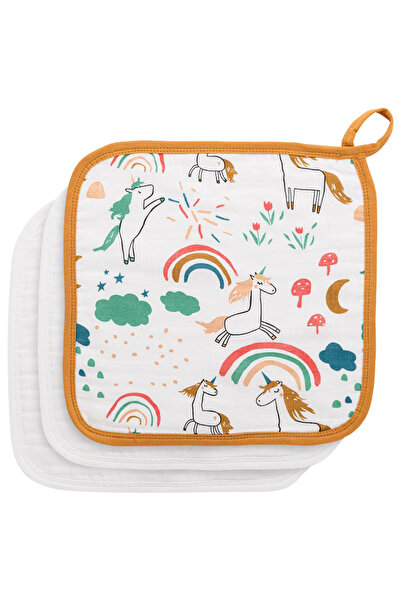 Anvi Baby قطعة قماش للوجه - عبوة من 3 قطع - يونيكورن