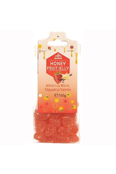 Apidava Jeleuri Dew of the Flowers cu miere, căpșuni și vanilie 100g