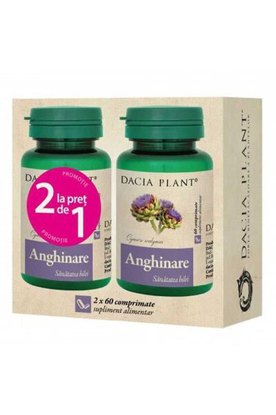 Dacia Plant Supliment alimentar cu anghinare, berbec și ridiche neagră, 2 x 60 de comprimate, Dacia Plant