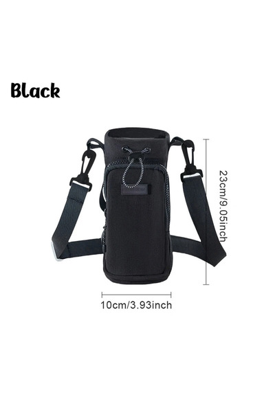 Choice Black Portable Water Bottle Bag Outdoor Sports Phone Water Bottle Stor...