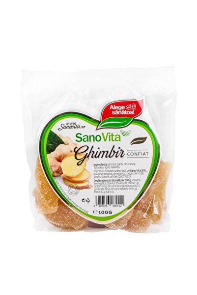 Sano Vita Candied Ginger, 100 g