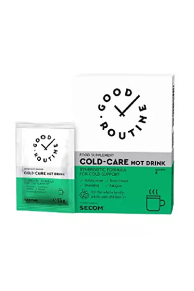 Secom Supliment alimentar pentru băutură caldă Cold-Care, Secom, 8 pliculețe