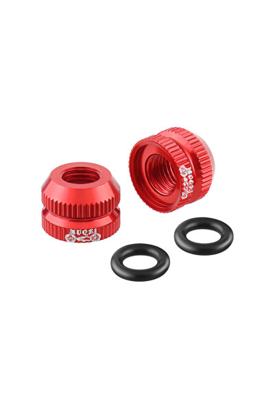 Choice صامولة صمام إطار من قطعتين من MUQZI باللون الأحمر لدراجة الطرق الجبلية بدون أنبوب، حافة خفيفة الوزن من سبائك الألومنيوم، صمام بريستا برو