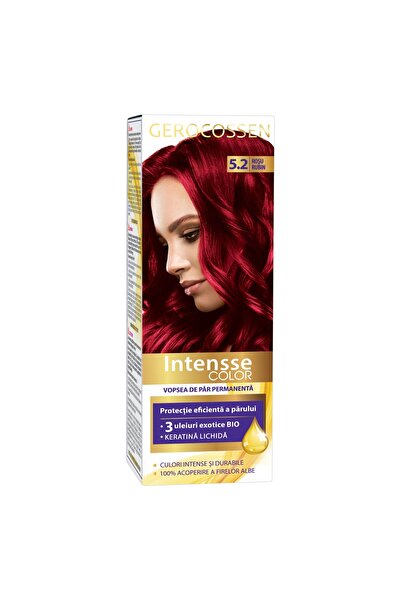 GEROCOSSEN Vopsea de păr Intense Color 5.2 Roșu rubin, 50 ml