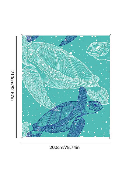 Choice سجادة شاطئ مقاومة للماء والرمل، سجادة سفر محمولة وخفيفة الوزن وقابلة ل...