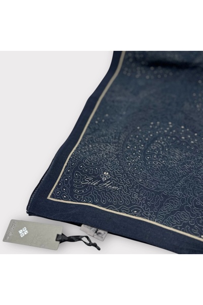 Silk Home Mayda Shawl - Shiny Black-Mink