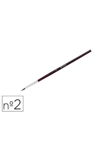 OColor Set of 10 round brushes no. 2, made of pony hair