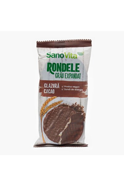 Sano Vita Turte de grâu cu glazură de cacao Sanovita 66g