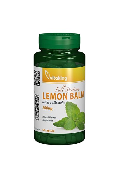 Vitaking Lemon Balm Dietary Supplement 500mg, Vitaking, 60 Capsules