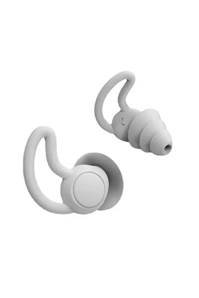 Choice سدادات أذن بيضاء بثلاث طبقات لإلغاء الضوضاء أثناء النوم، سدادات أذن ناعمة من السيليكون قابلة لإعادة الاستخدام للنوم