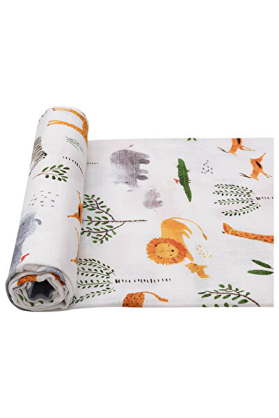 Anvi Baby Bamboo Muslin Swaddle Wrap - The Mighty Jungle