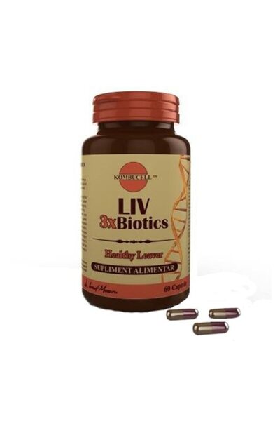 MEDICA Dietary Supplement Liv 3xBiotics, Pro Natura, 60 Capsules