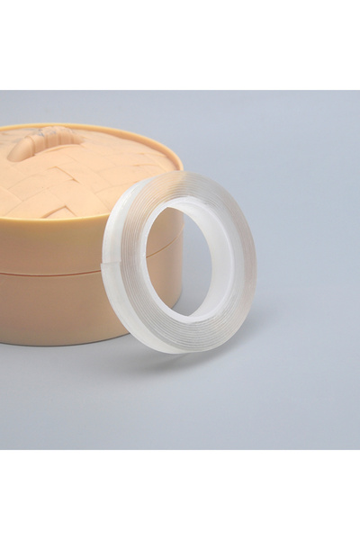 Choice1 1cm 2m 1pc wide 1cm long 2m Transparent Nano Tape Washable Reusable double-sided Traceless Sticker