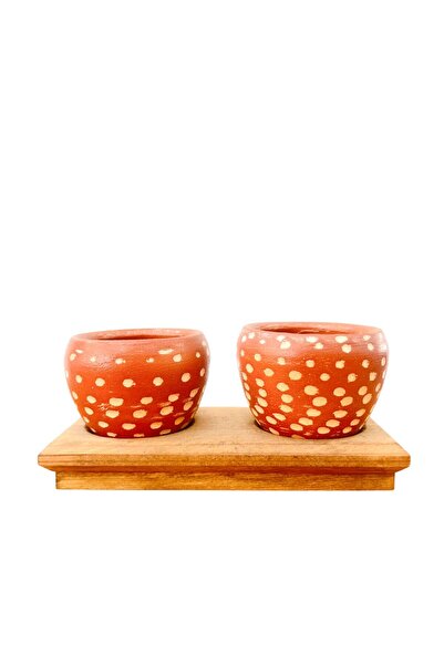 BİTKİ TASARIMI إكسسوارات ديكور المنزل بتصميم نباتي، وعاء زهور من التراكوتا ذو...