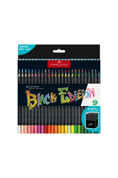 Faber Castell Faber-Castell triangular colored pencils black edition 50 color...
