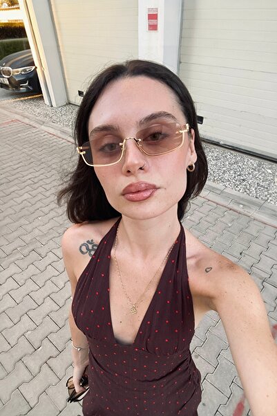 REN EYEWEAR Gulite Sunglasses Metal Half Frame Nude Color 2025 Women's Modern New Season Ren Eyewear