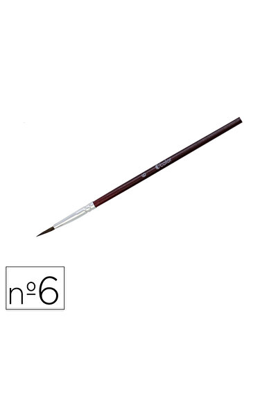 OColor Set of 10 round brushes no. 6, made of pony hair