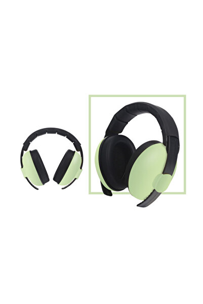 Choice سماعات رأس خضراء فاتحة لحماية أذن الأطفال وإلغاء الضوضاء بتصميم قابل ل...