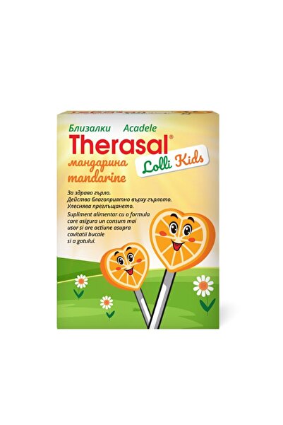 vedra Supliment alimentar îndulcit Therasal Lolli Kids pentru copii, 6 acadele