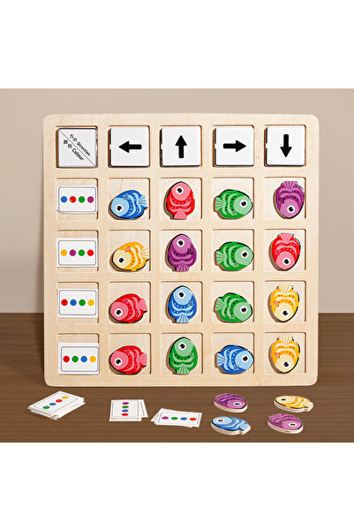 Choice ألعاب مونتيسوري الخشبية للأطفال من تيدلر، تدريب التفكير المنطقي، التوجيه، إدراك الألوان