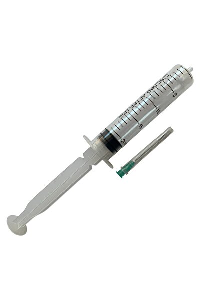 royal led Set of 50 Sterile Syringes 20 ml, Luer Slip, with 0.8 x 40mm Needle, 21G, Non-toxic, Disposable