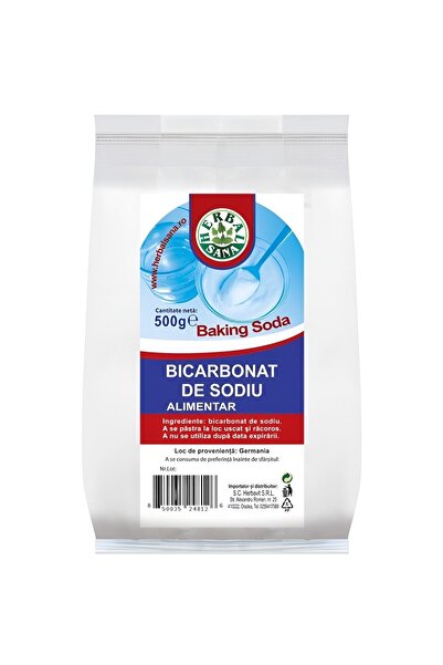 Viva Pharma Bicarbonat de sodiu alimentar, Herbal Sana, 500g, Herbavit