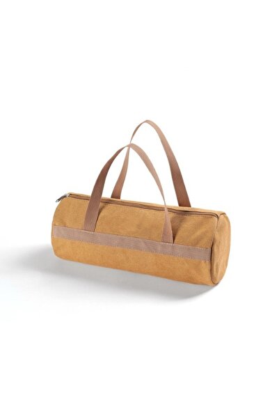 Choice Brown Camping Tools Storage Bag Large Capacity Cylinder Tent Stake Bag...