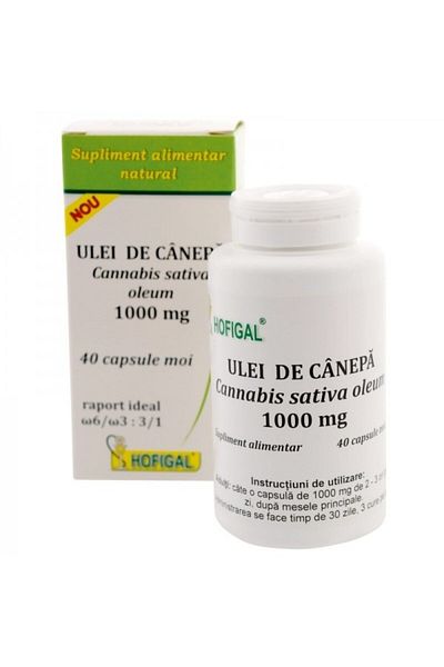 Hofigal Hemp Oil 1000 mg - 40 Soft Capsules