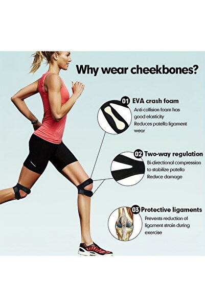 Choice حزام ركبة الرضفة من WRELS مكون من قطعتين، واقي ركبة رياضي قابل للتعديل...