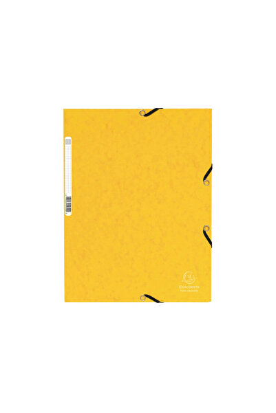 Exacompta Mapa din carton cu elastic, Galben