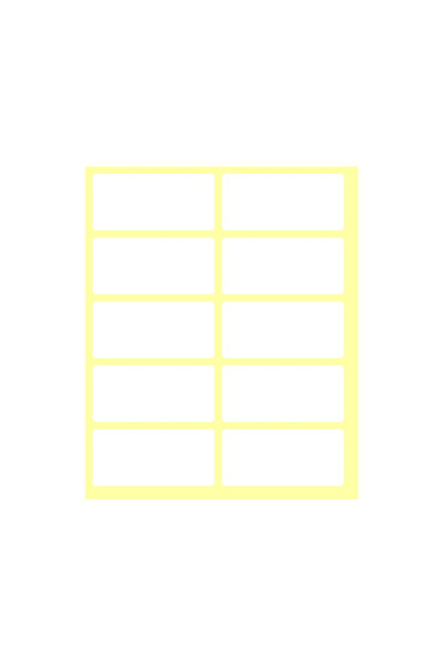 SbT Λευκές ετικέτες 56 x 26 mm, 100 τεμάχια / σετ