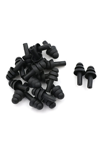 Choice 10 أزواج - 20 قطعة سدادات أذن سوداء عازلة للصوت ومقاومة للماء من السيل...