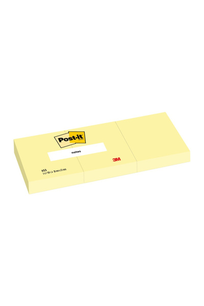 Post-it Cub notițe adezive 51 x 38 mm 300 file Canary Yellow 3/set