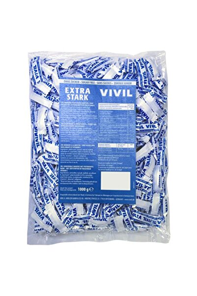 VIVILADY Bomboane fără zahăr cu aromă de mentă și vitamina C Vivil, 1 kg