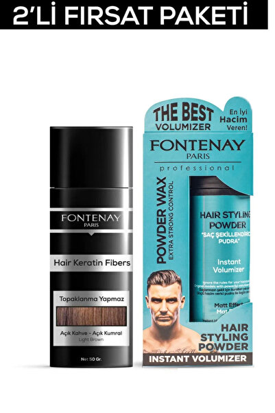 Fontenay Paris Fontenay Saç Dolgunlaştırıcı KeratinFibers Açık Kahve Topik Sa...